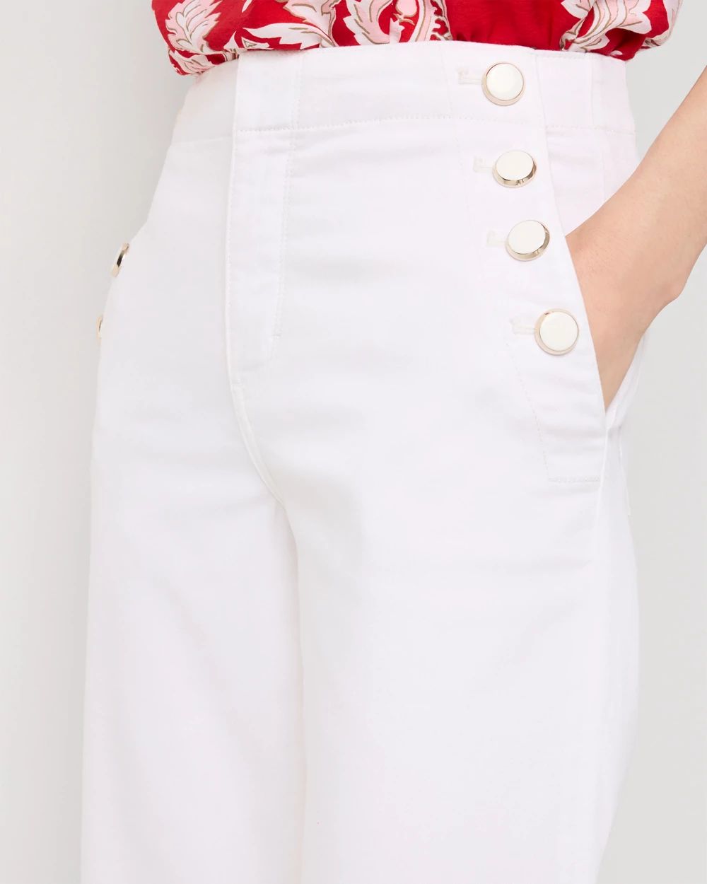 High-Rise Wide Leg Mariner Jean click to view larger image.