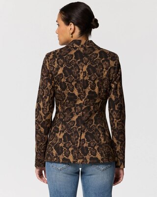 Animal Print WHBM® Two-Button Studio Blazer click to view larger image.