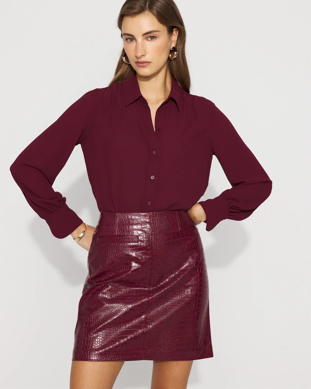 Faux Crocodile Skirt