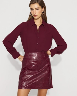 Faux Crocodile Skirt