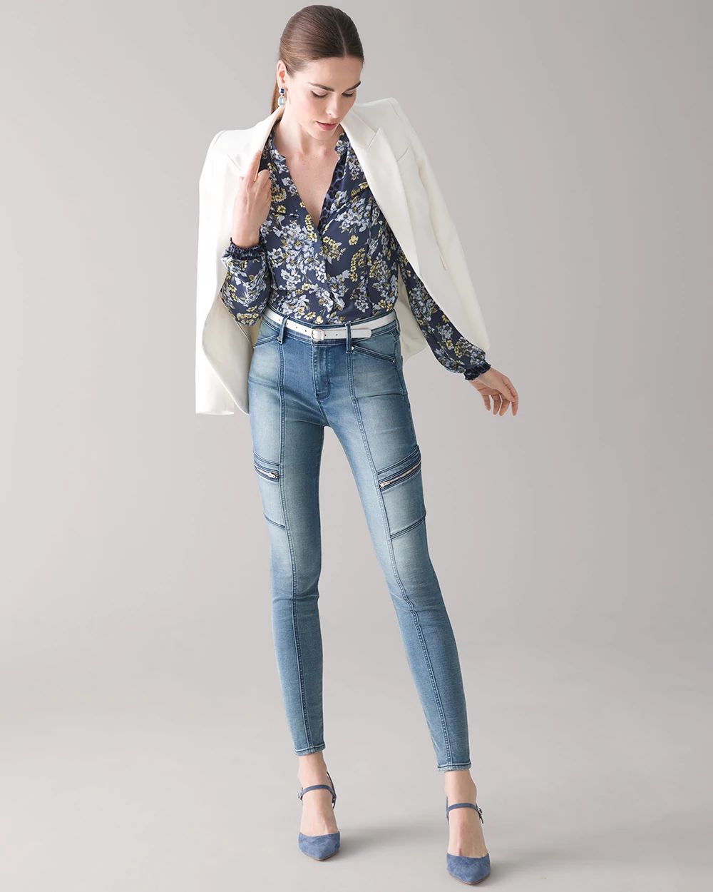 High Rise Skinny Ankle Jeans White House Black Market