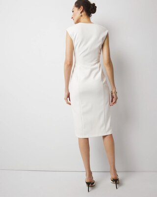 Petite Twist Detail Sheath Dress click to view larger image.