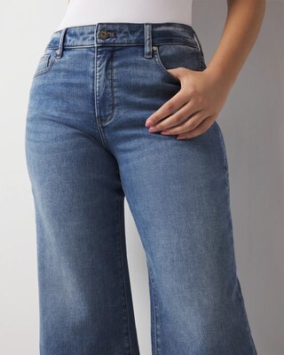 High-Rise Released Hem Wide Leg Cropped Jean click to view larger image.