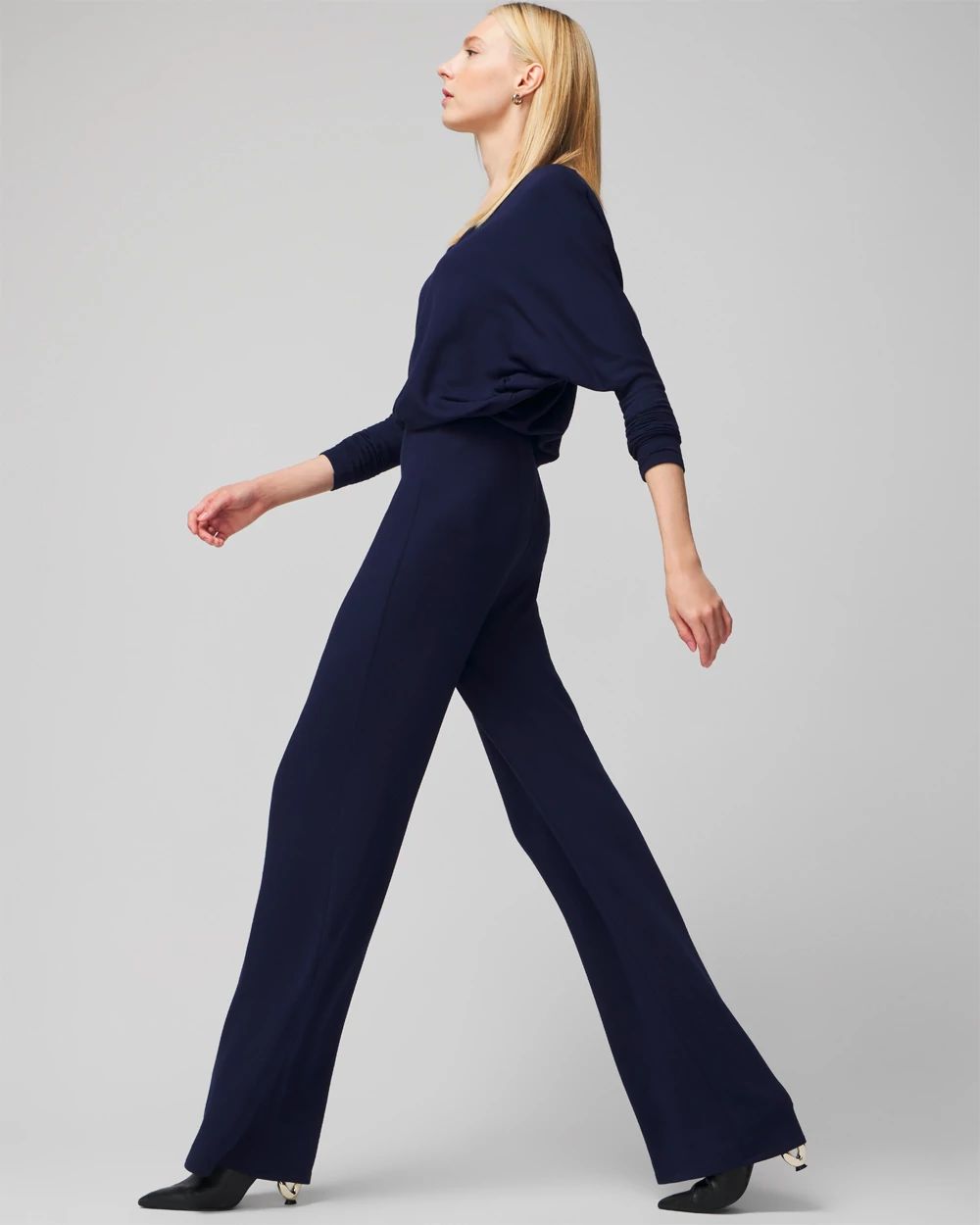 The Passporter™️ Slip On Wide Leg Pants