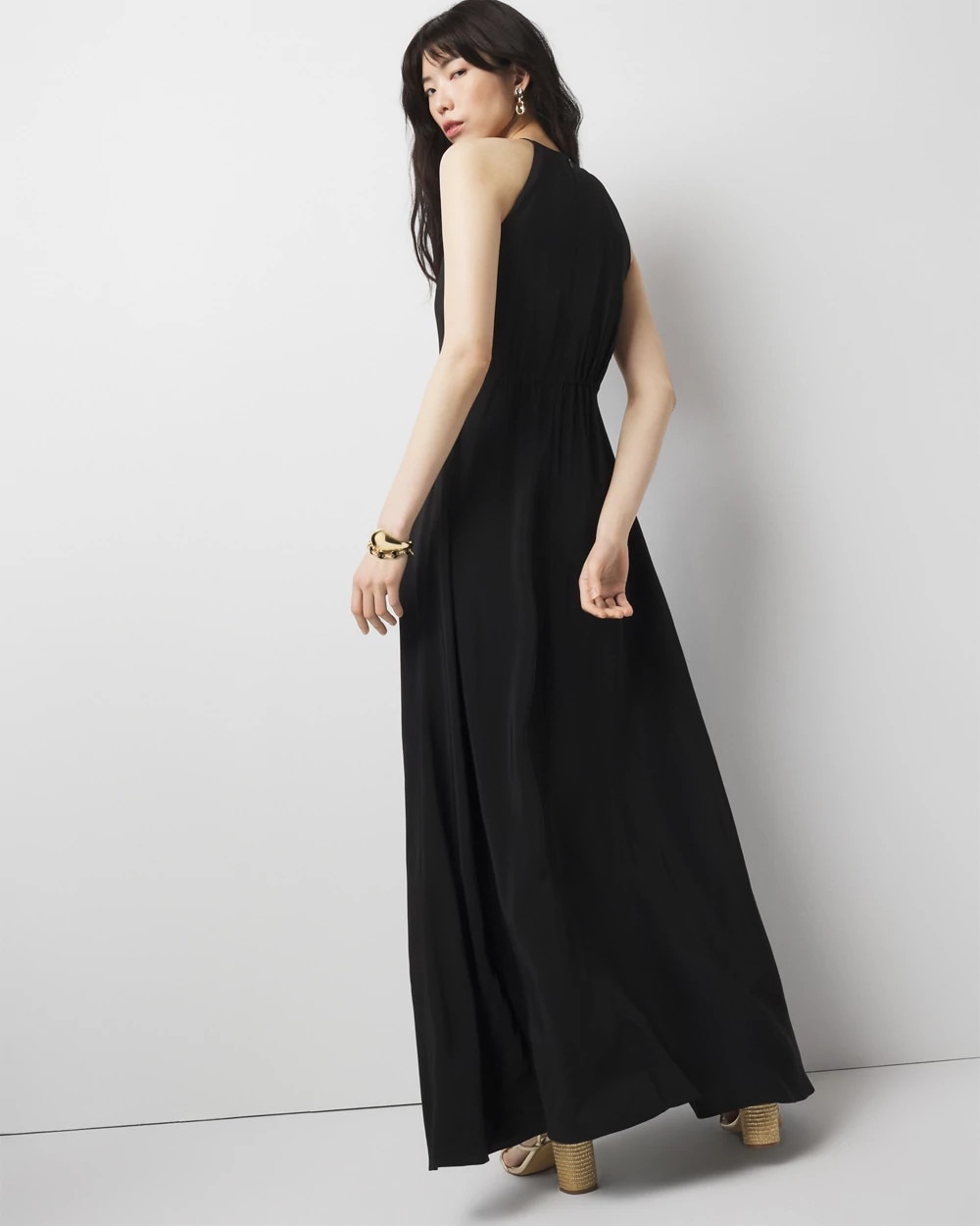 Graphic Floral Maxi Dress