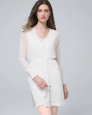 Belted Cover-Up Sweater