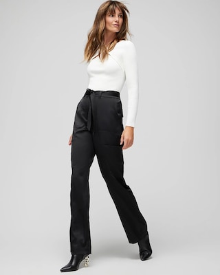 Belted Utility Wide Leg Trouser