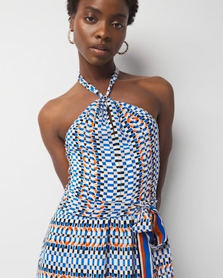 Halter Tie-Waist Maxi Dress click to view larger image.