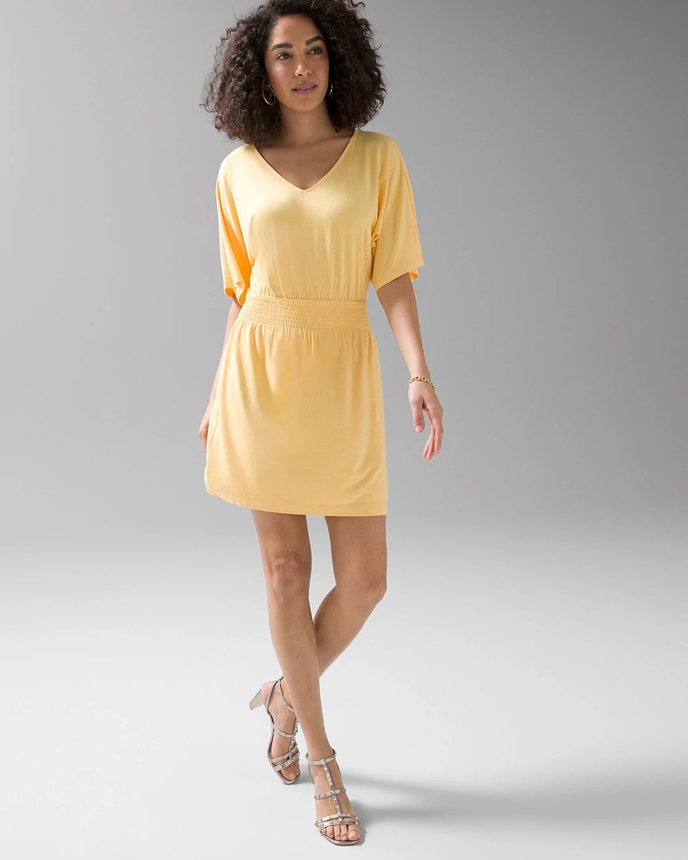 Short sleeve shop kimono dress
