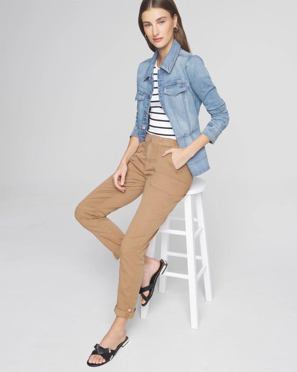 Mid-Rise Pret-A-Pedi Straight Crop Pants