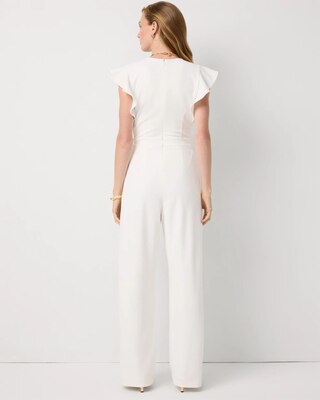 Petite Knit Crepe Jumpsuit click to view larger image.