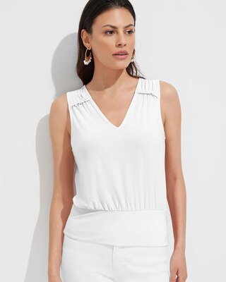 Outlet WHBM Banded-Hem Top