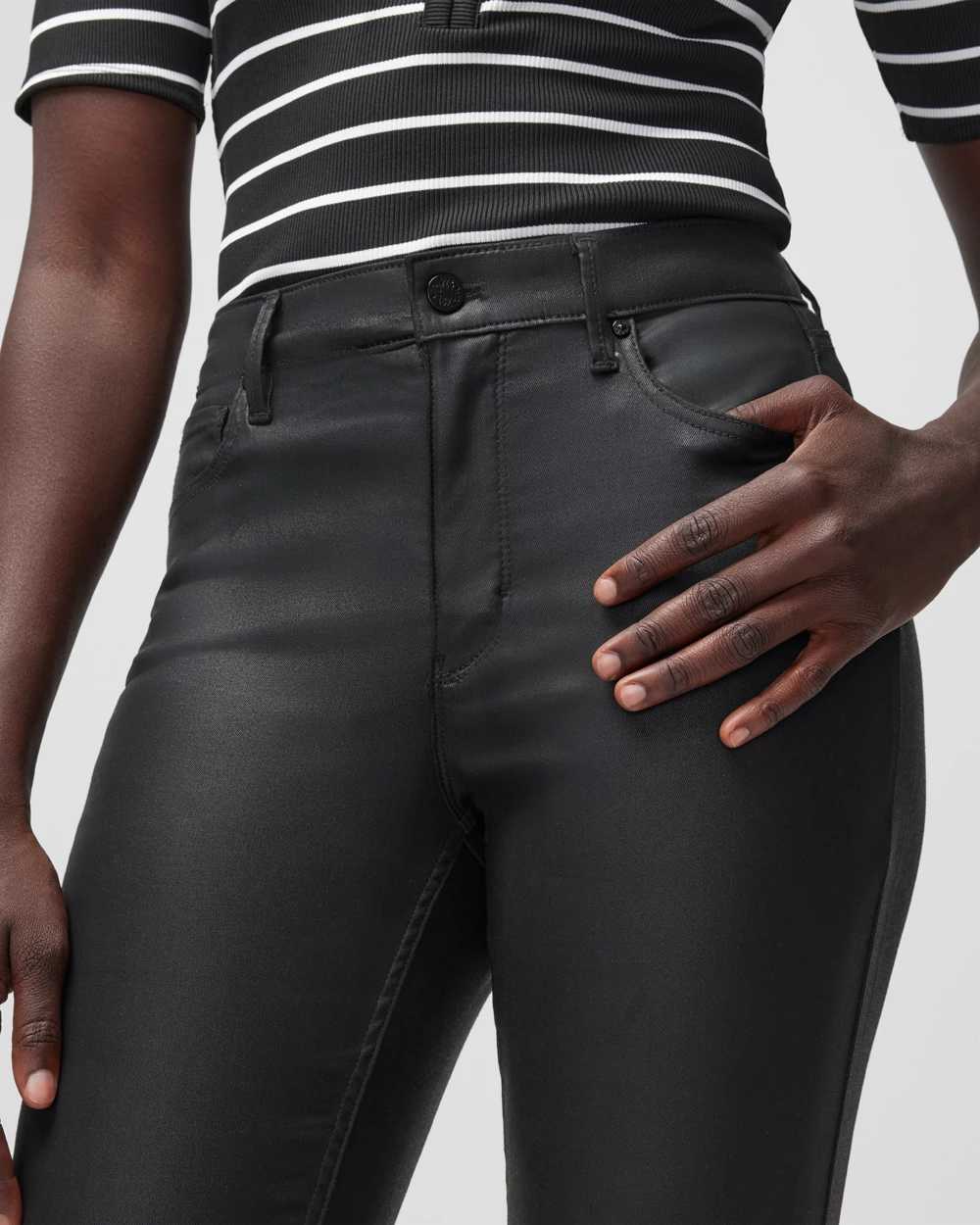 High Rise Coated Skinny Jeans White House Black Market