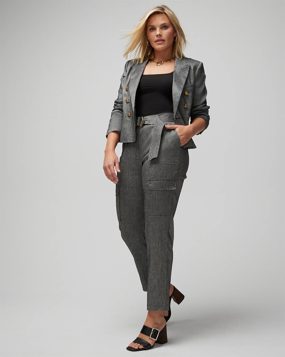 Linen Belted Utility Pant