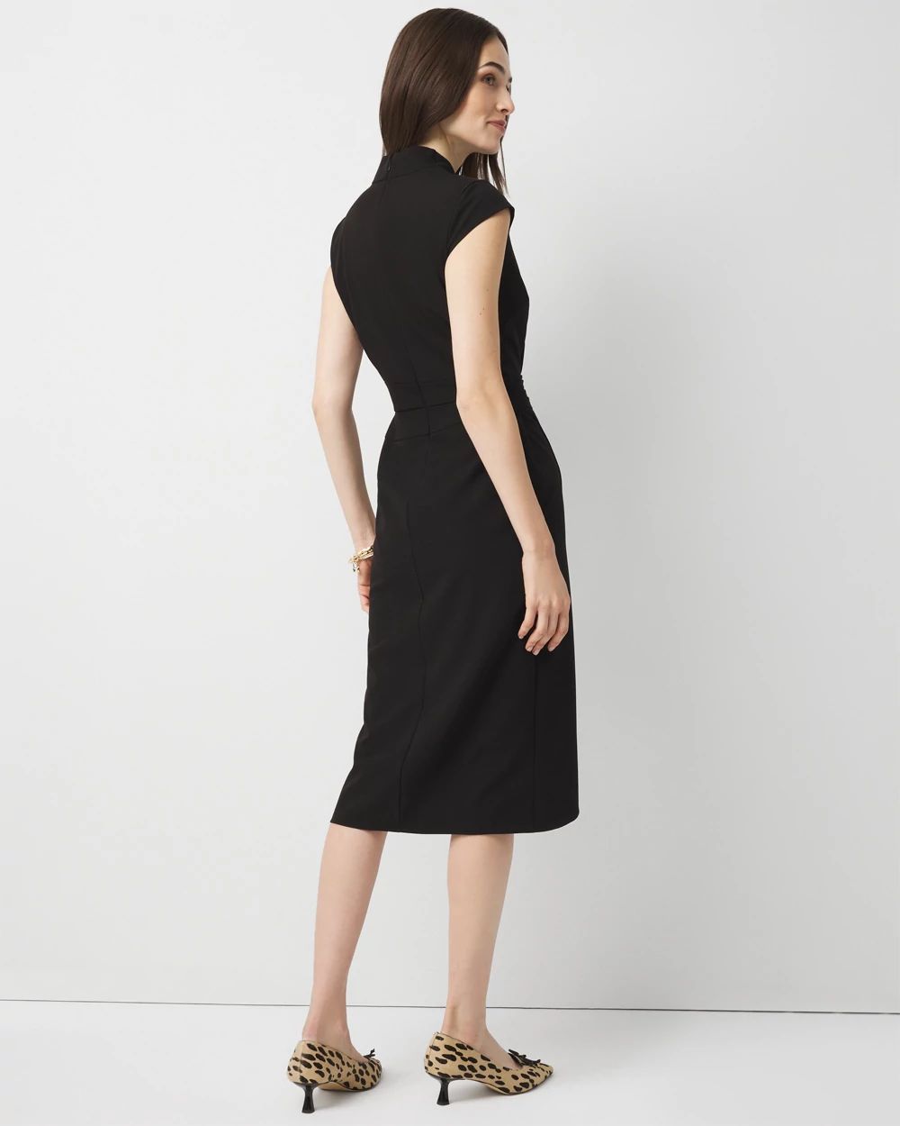 Petite Front Twist Sheath Dress click to view larger image.