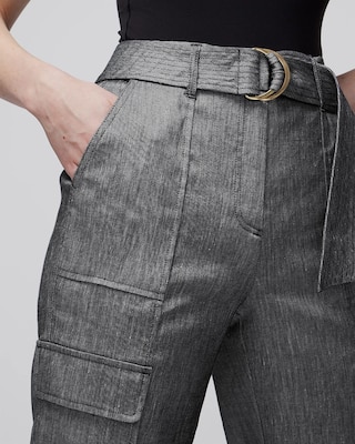 Linen Belted Utility Pant