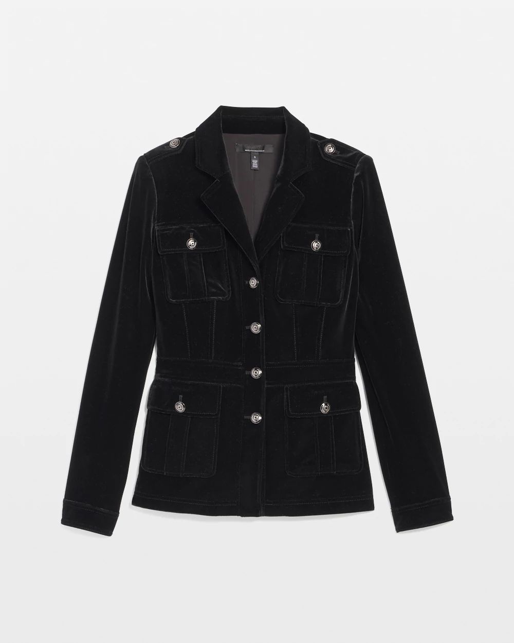Petite Velvet Safari Jacket