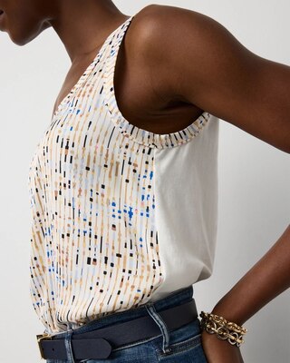 Satin Front Shell Tank click to view larger image.