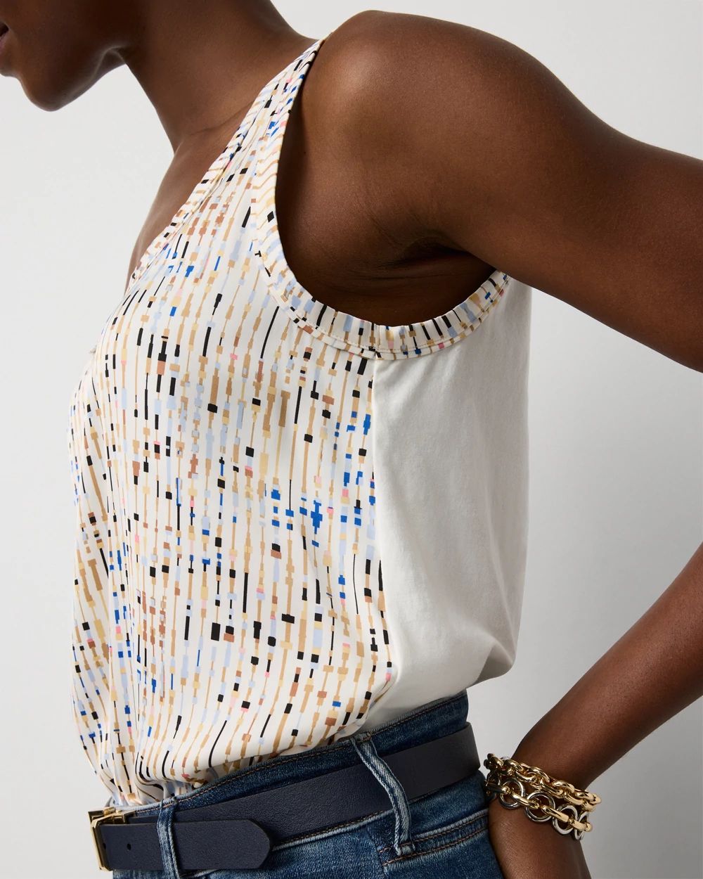 Satin Front Shell Tank