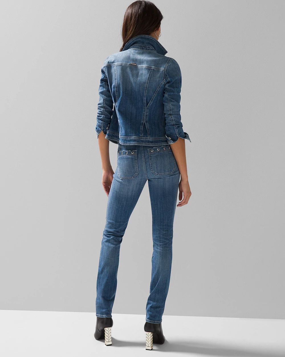 High-Rise Everyday Soft Denim™ Grommet Pocket Slim Jeans