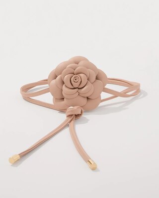 Floral Wrap-Tie Belt click to view larger image.