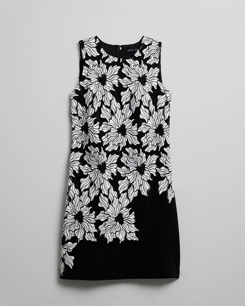 Mixed Lace Shift Dress
