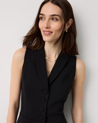 Peplum Tailored Vest click to view larger image.