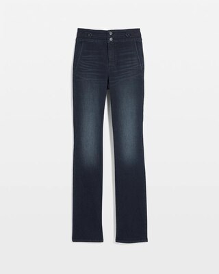 Petite Extra High-Rise Everyday Soft Mariner Bootcut Jeans click to view larger image.