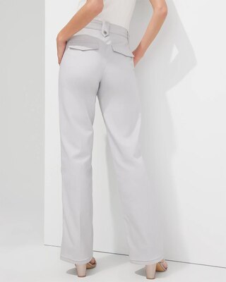 Outlet WHBM Extra High Rise Sateen Trousers