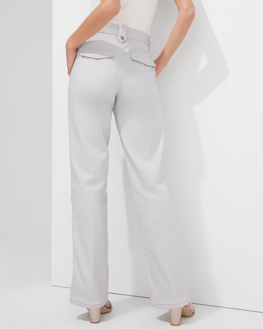 Outlet WHBM Extra High Rise Sateen Trousers