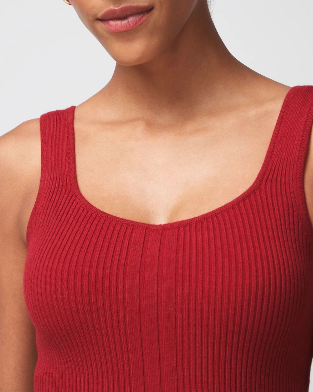 Cashmere Blend Rib Tank