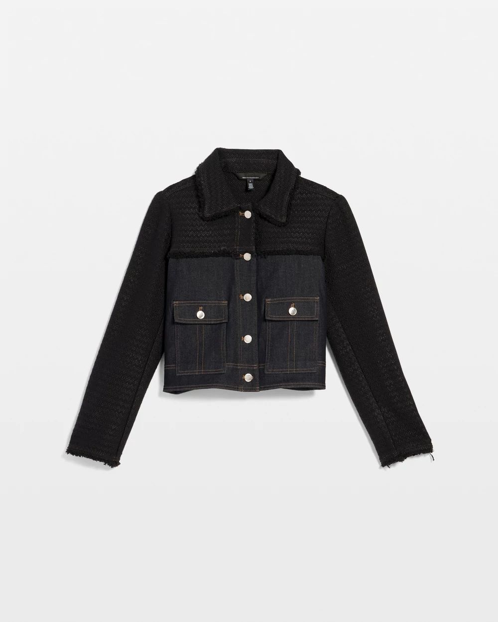 Tweed + Denim Jacket click to view larger image.