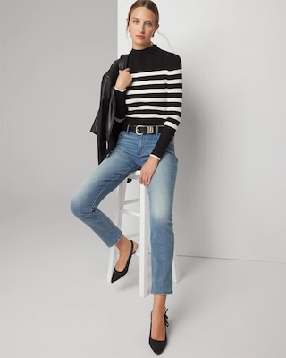 Ribbed Mockneck Sweater click to view larger image.