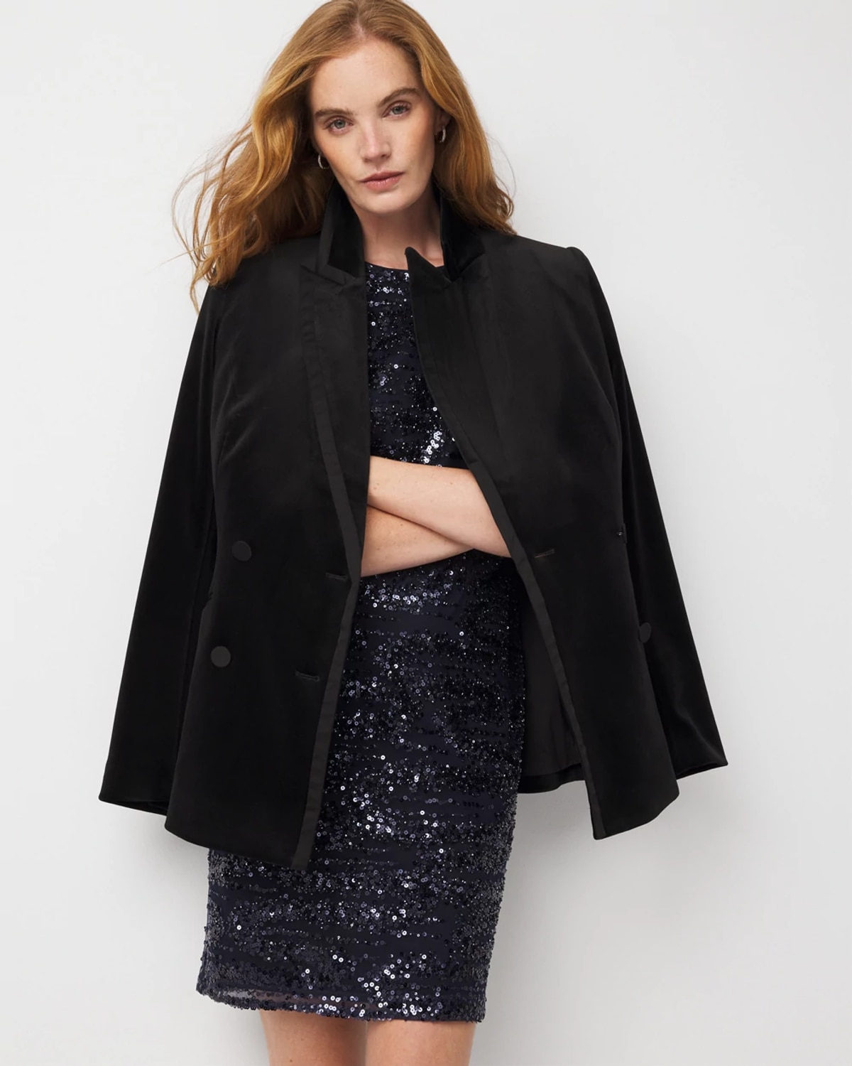 White House Black Market Sequin Sleeveless Mini Dress In Black