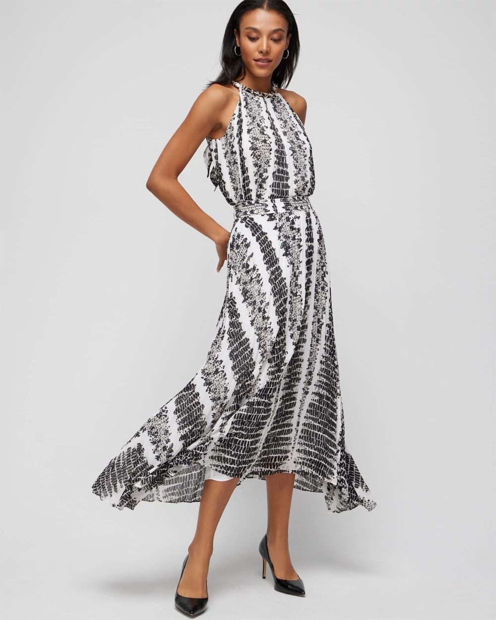 Midi skirt white house black market outlet