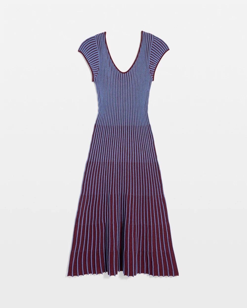 Petite V-neck Midi Sweater Dress