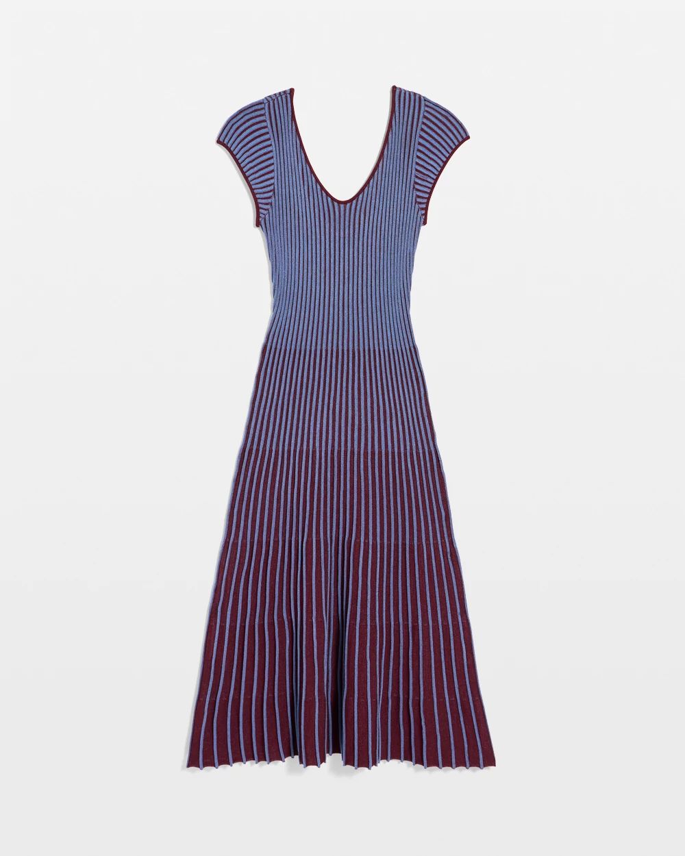 Petite V-neck Midi Sweater Dress click to view larger image.
