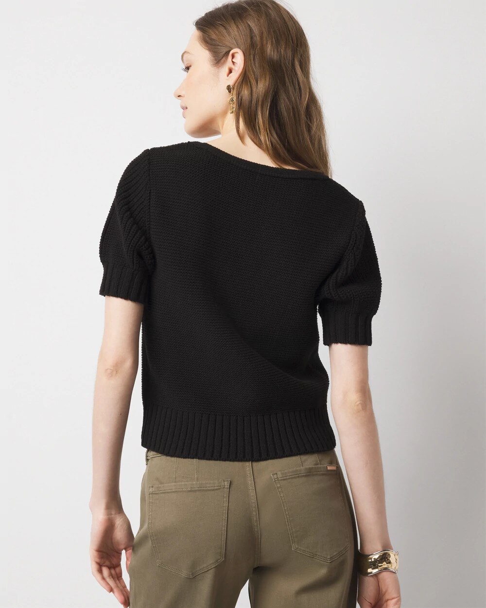 Puff Sleeve Sweetheart Pullover - image 4