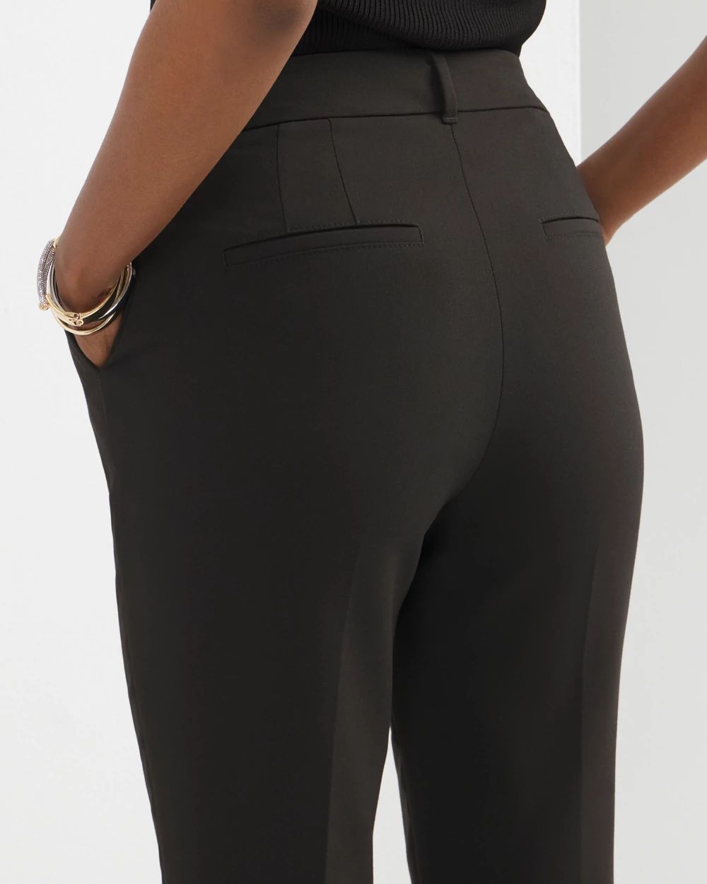 WHBM® Elle Slim Ankle Luxe Double Weave Pants