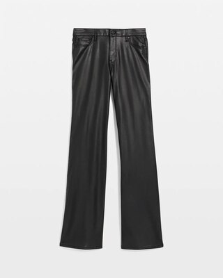 Coated Denim High Rise Wide Leg Jean click to view larger image.