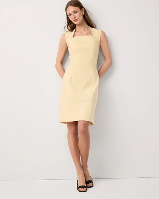Square Neck Sheath Dress