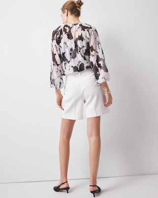 Pleated Tailored Shorts click to view larger image.