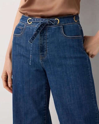Grommet High Rise Wide Leg Crop Jean click to view larger image.