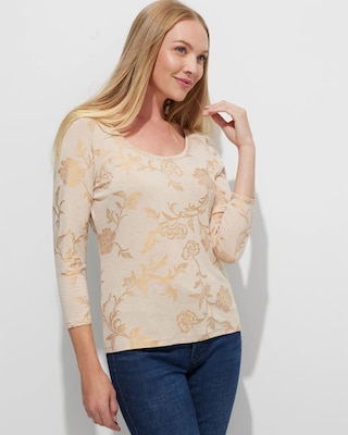 Outlet WHBM Foil Print Tee