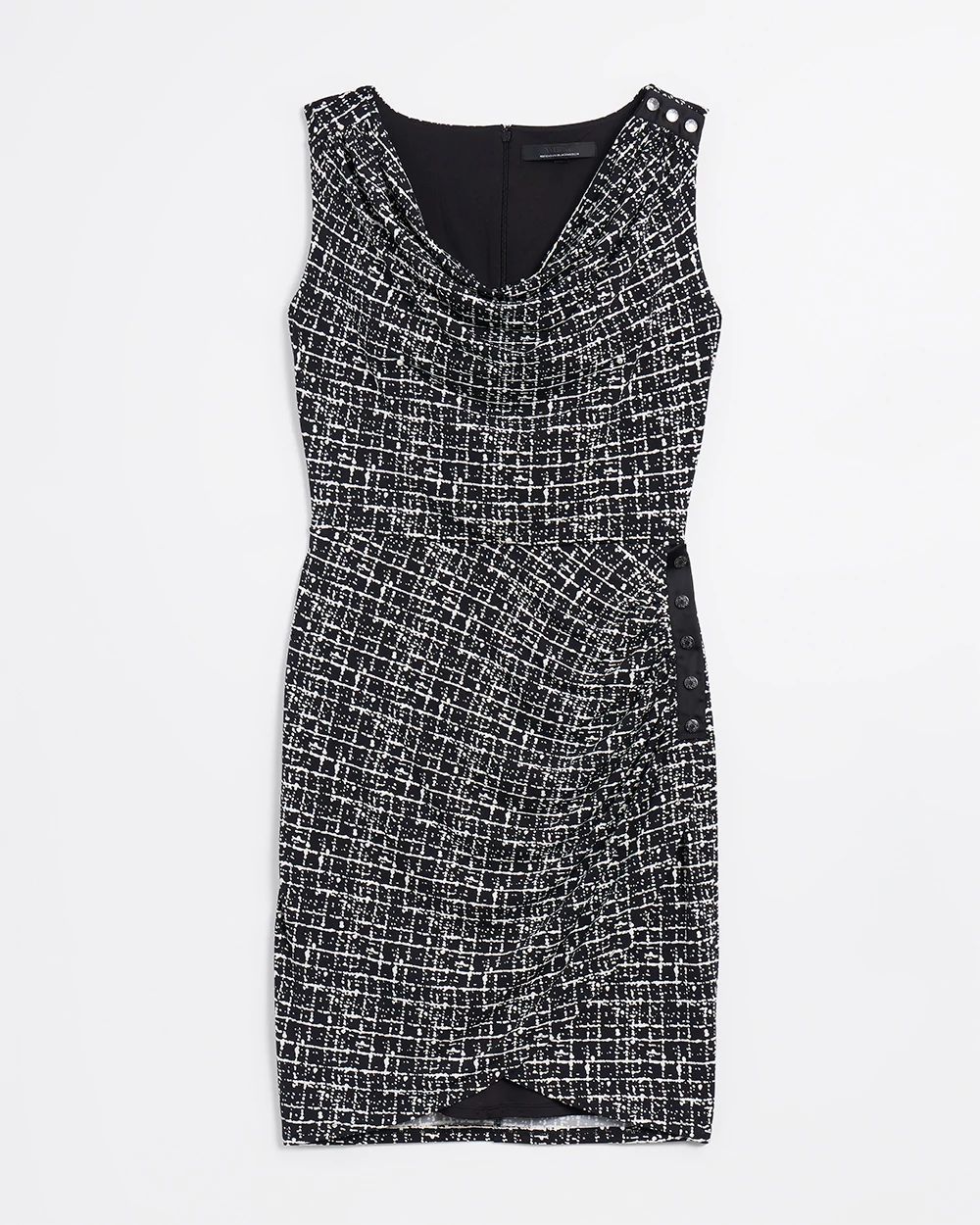 Sleeveless Matte Jersey Shirred Dress