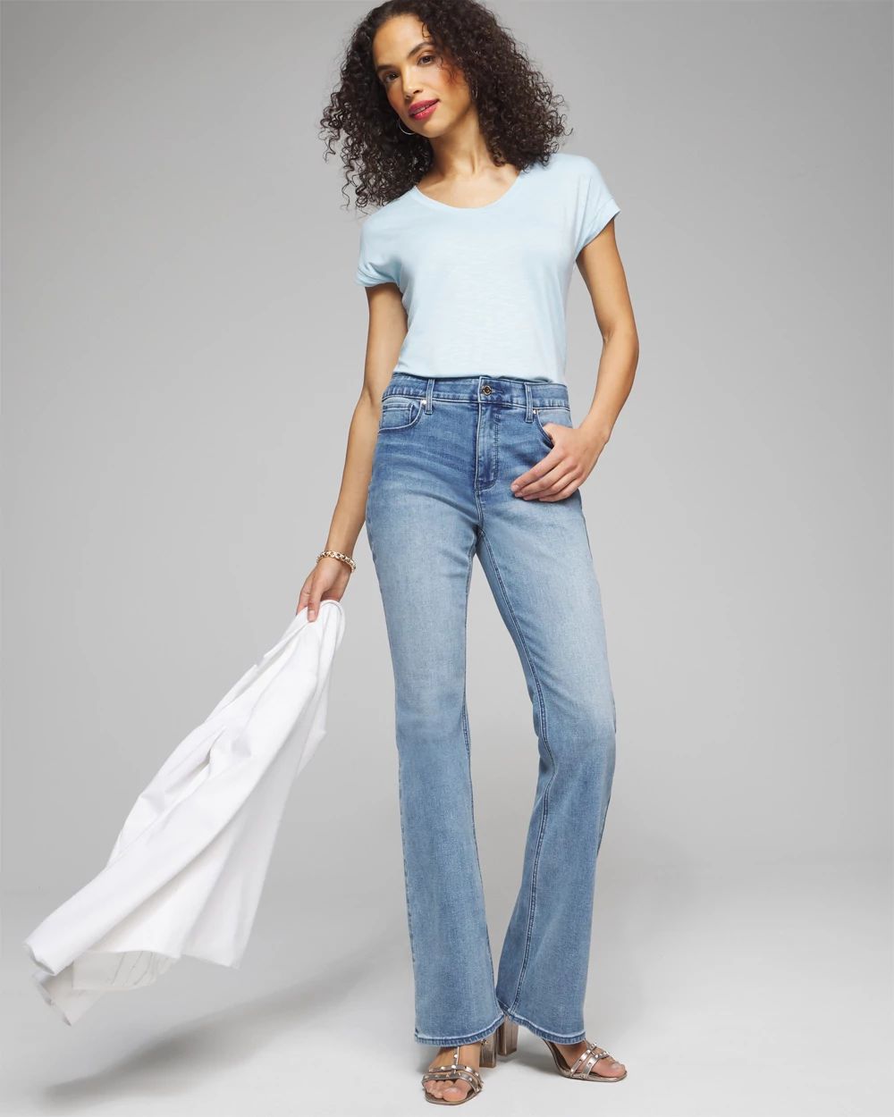 Outlet WHBM Scoop Neck Tee