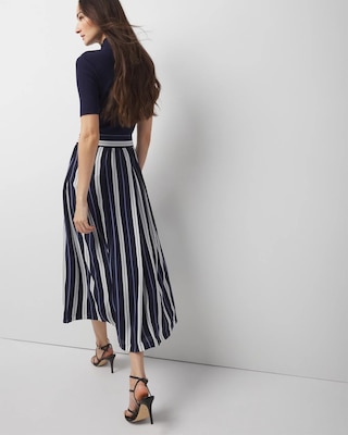 Striped Midi Skirt click to view larger image.