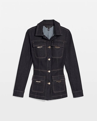 Petite Denim Utility Jacket click to view larger image.