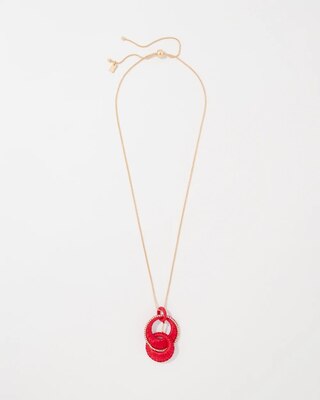 Raffia Pendant Necklace click to view larger image.