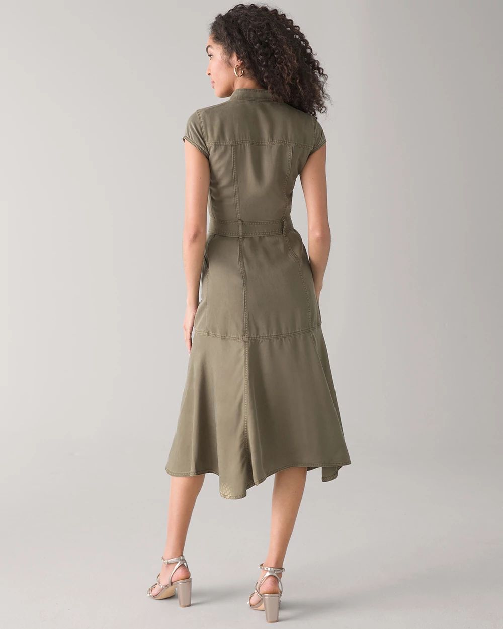 Utility Midi Shirt Dress